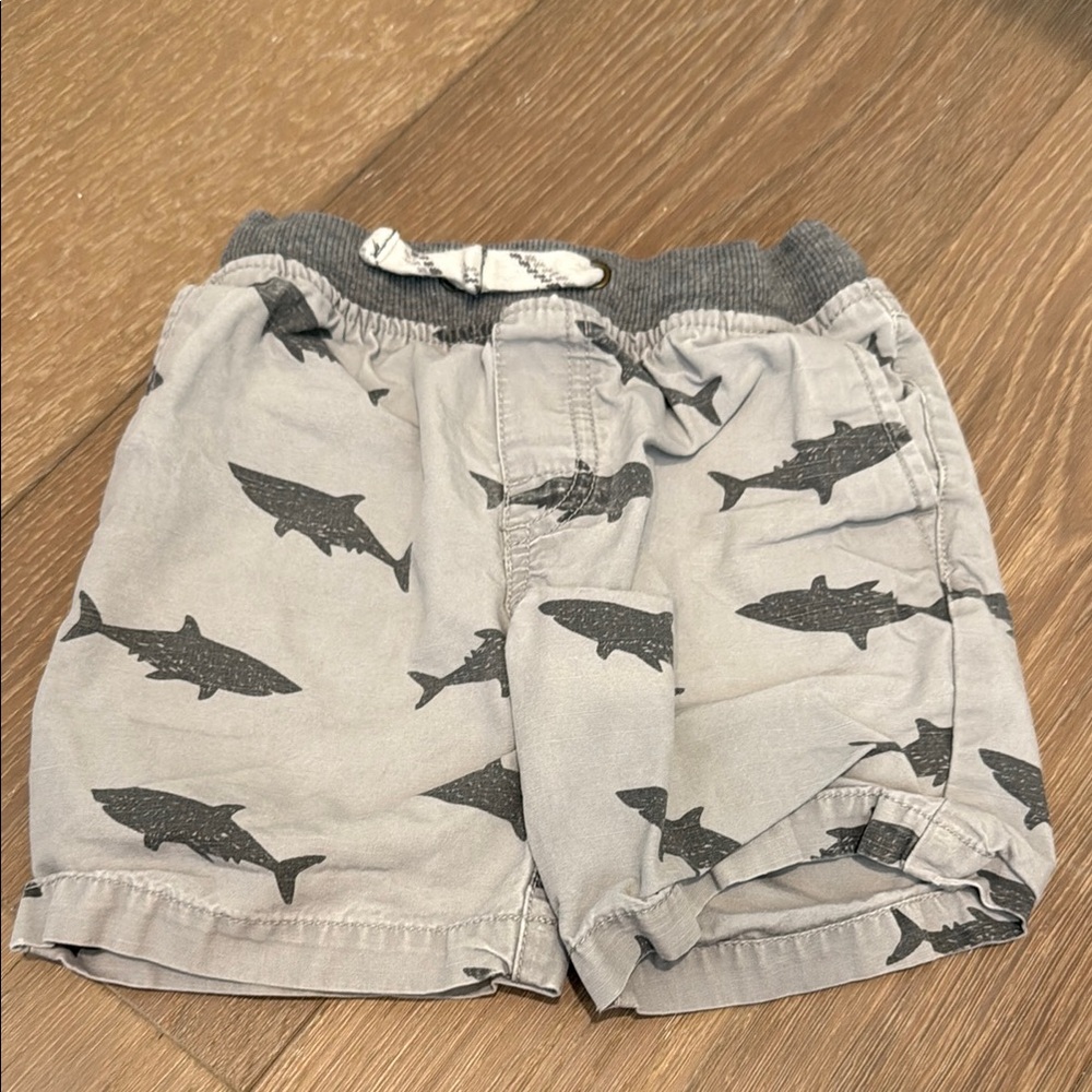 Carter's Gray Shark Pattern Kids Shorts Size 3T